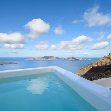 וילה Karpimo Scenery - Caldera Sunset View - Private Hot Tub - פירוסטפני