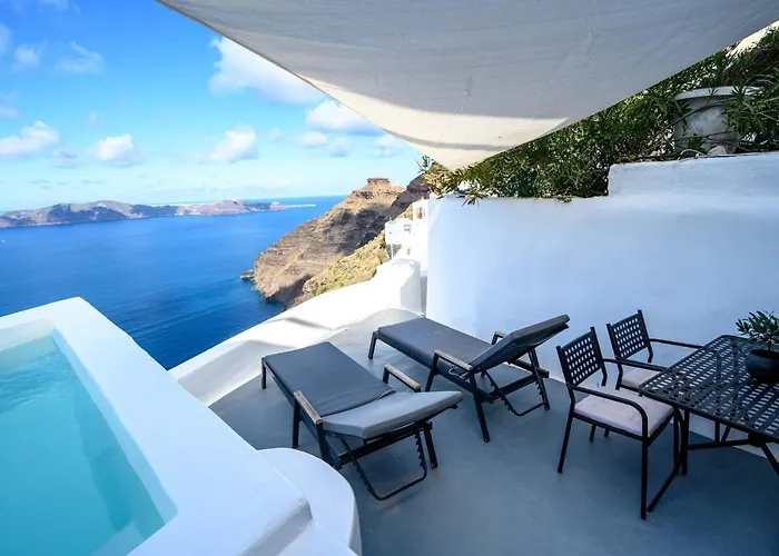 فيلة Karpimo Scenery - Caldera Sunset View - Private Hot Tub - فِروستيفاني