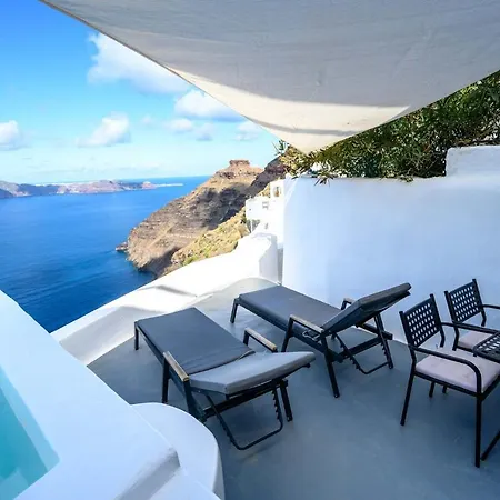 Vila Karpimo Scenery - Caldera Sunset View - Private Hot Tub - Firostefani