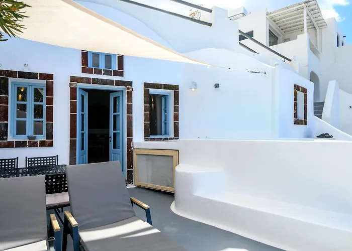 Karpimo Scenery - Caldera Sunset View - Private Hot Tub - Вилла Фиростефани